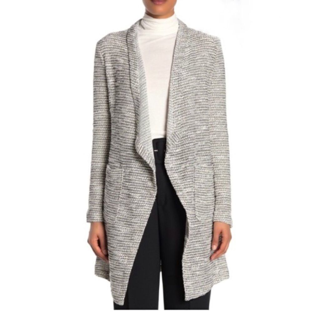 🆕 BAGATELLE Draped Front Woven Knit Cardigan! - Picture 7 of 7